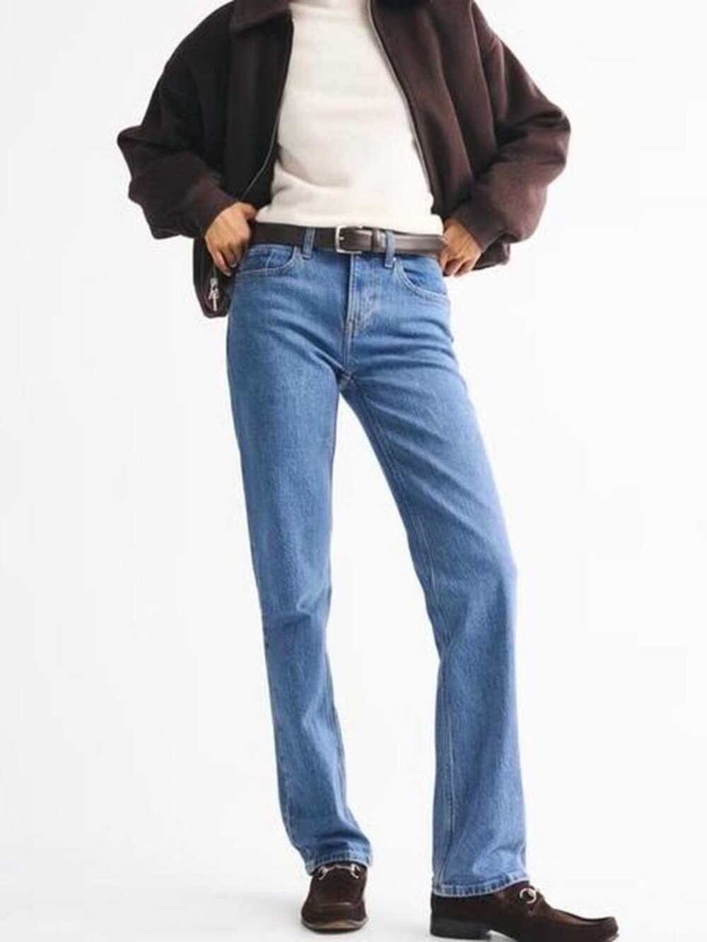 Abercrombie & Fitch Mid Rise 90s Straight Jean